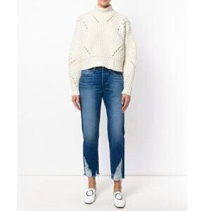 3x1 Denim Higher Ground Boyfriend Distressed Jeans Size 26